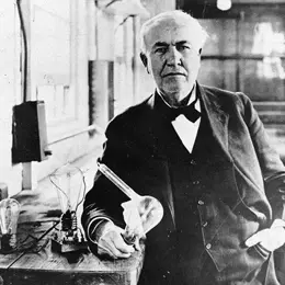 Thomas Edison, inventor of the lightbulb.