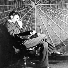 Nikola Tesla, inventor of The Tesla Coil.