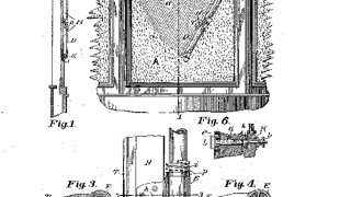Original sketch of the first windscreen wiper.